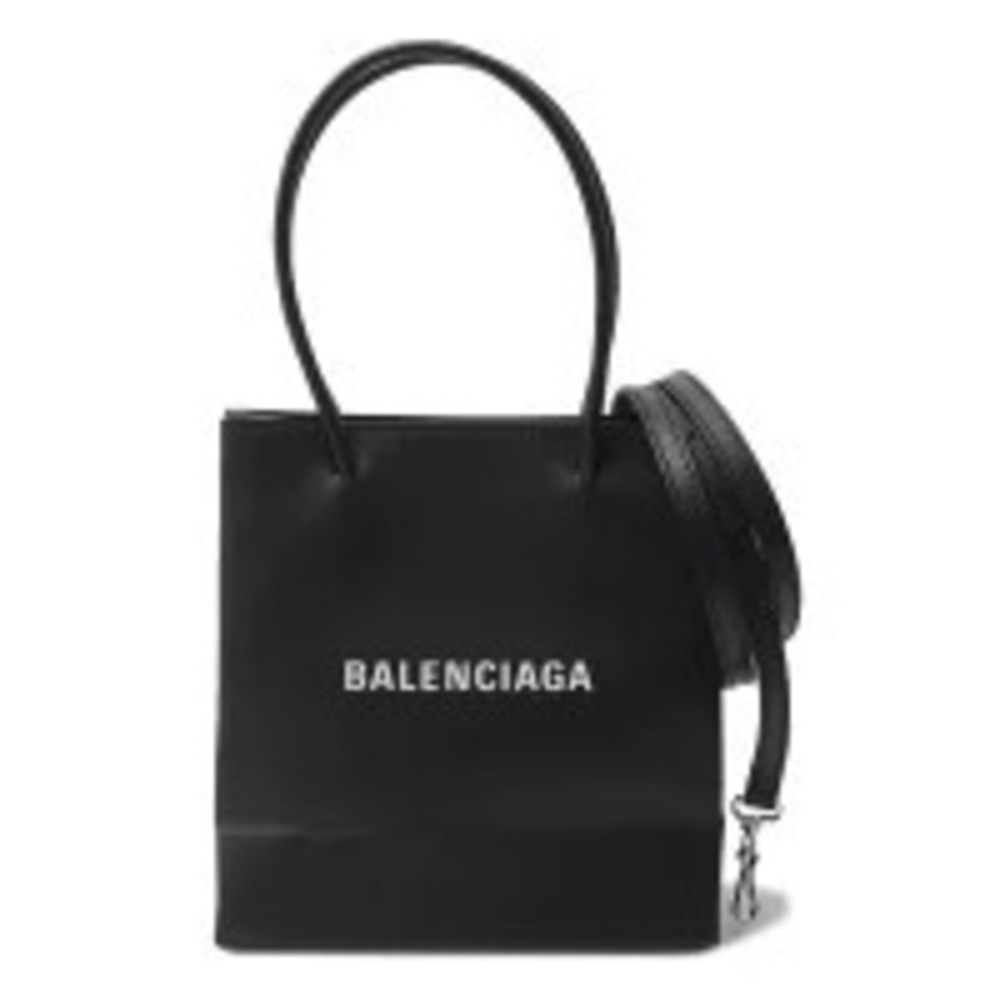 Balenciaga Shopping Tote XXS Leather Bag Black